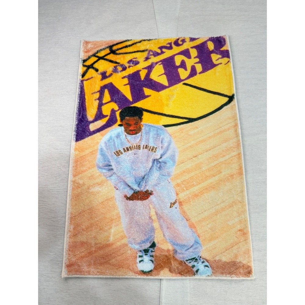 Los Angeles Lakers Kobe Bryant Graphic Area Rug Basketball Home Decor 22x32